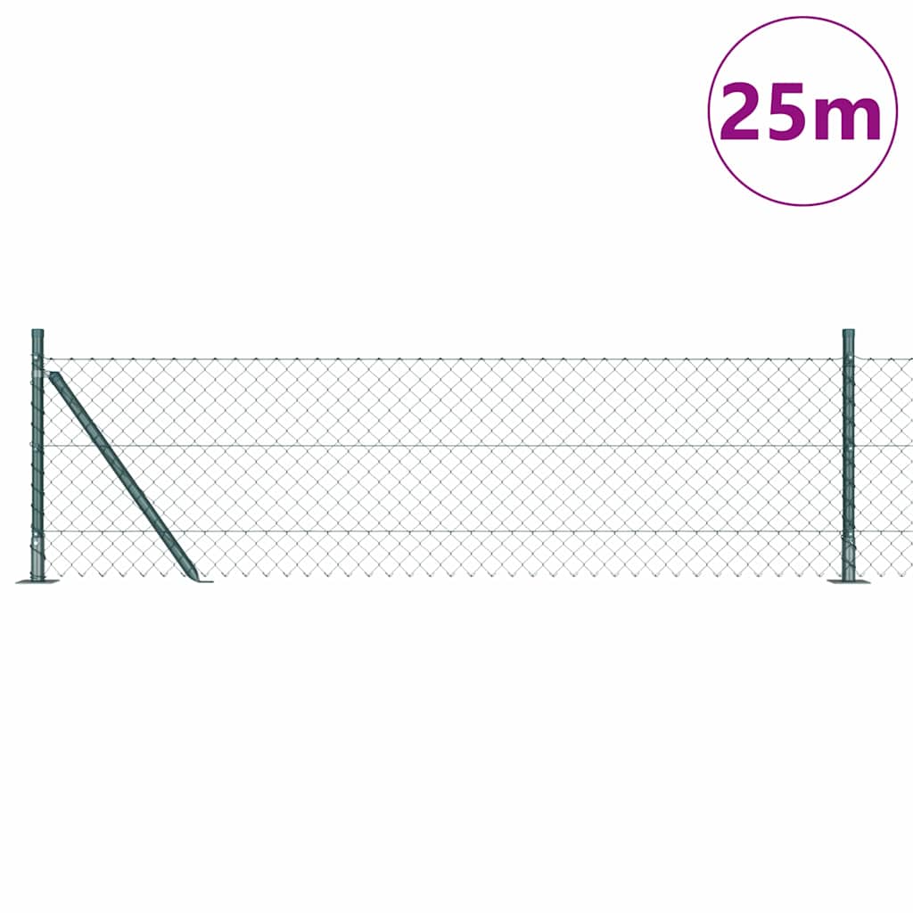 Zavareno žičano ogradno mreža s betonskom podlogom 25 x 0,4 m