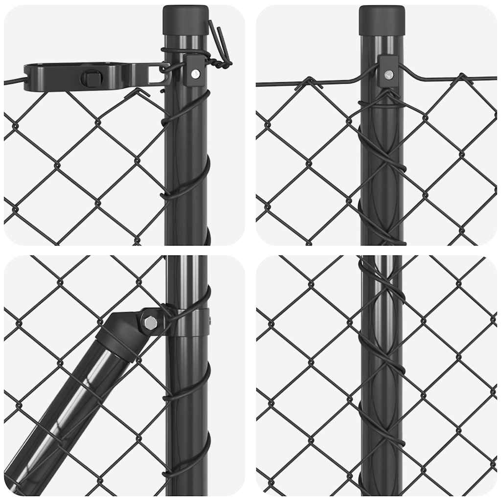 Zavareno žičano ogradno mreža s betonskom podlogom 10 x 0,6 m