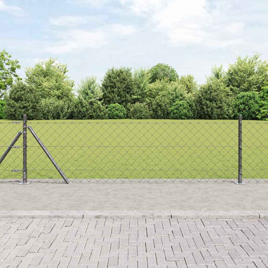 Zavareno žičano ogradno mreža s betonskom podlogom 10 x 0,4 m