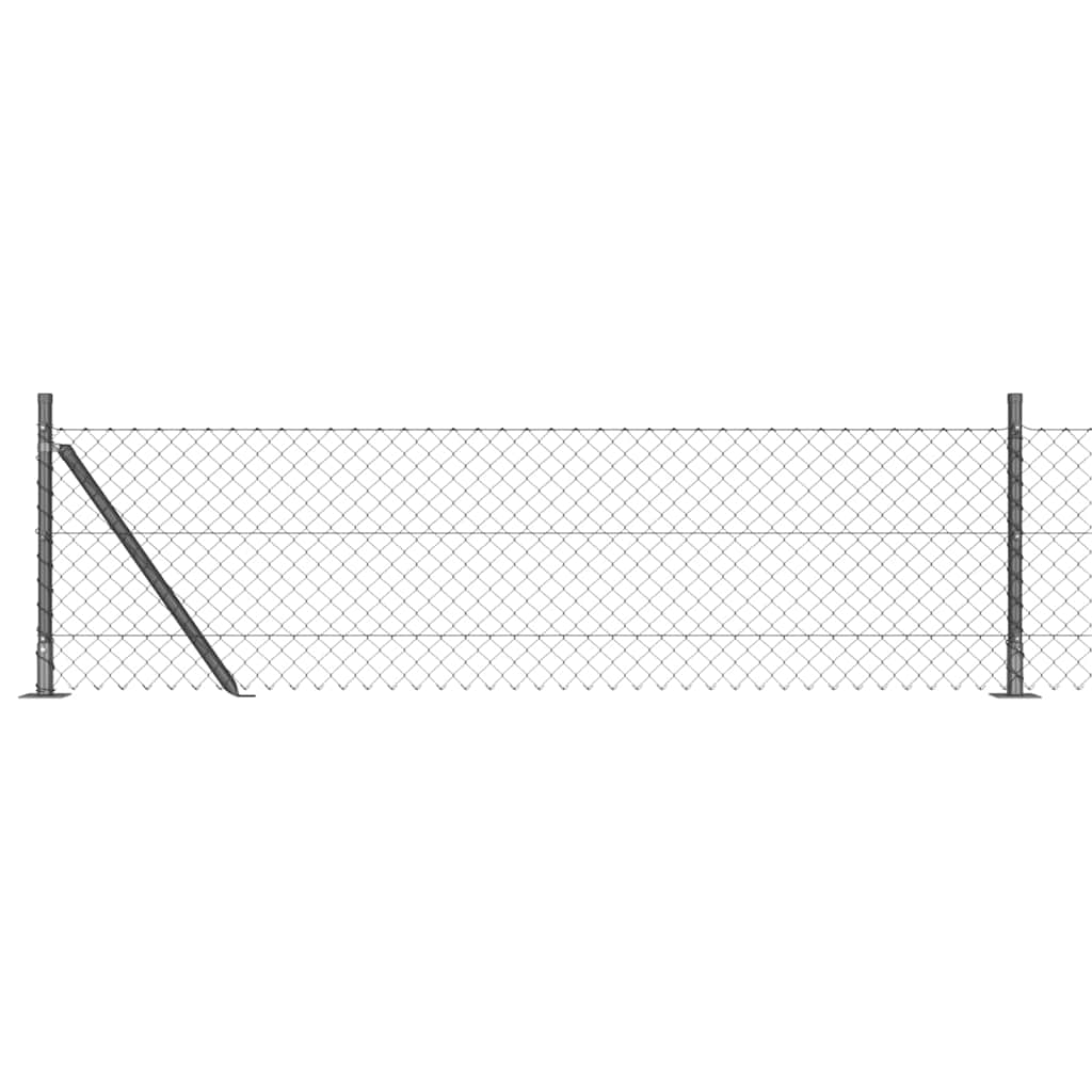 Zavareno žičano ogradno mreža s betonskom podlogom 25 x 0,4 m