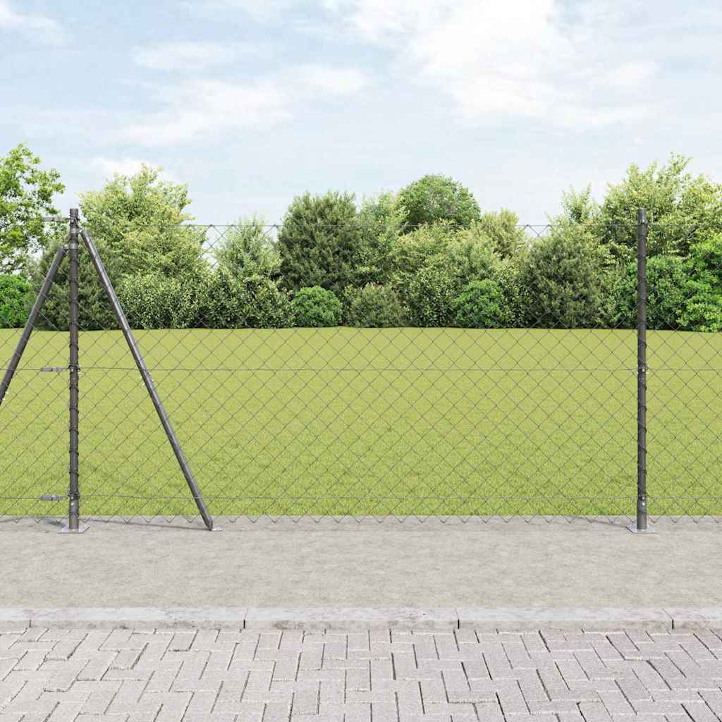 Zavareno žičano ogradno mreža s betonskom podlogom 25 x 1,2 m