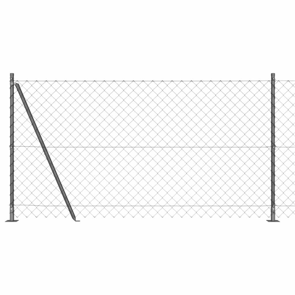 Zavareno žičano ogradno mreža s betonskom podlogom 25 x 1,2 m