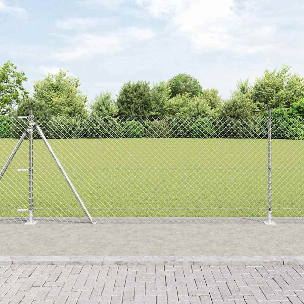 Zavareno žičano ogradno mreža s betonskom podlogom 25 x 1 m