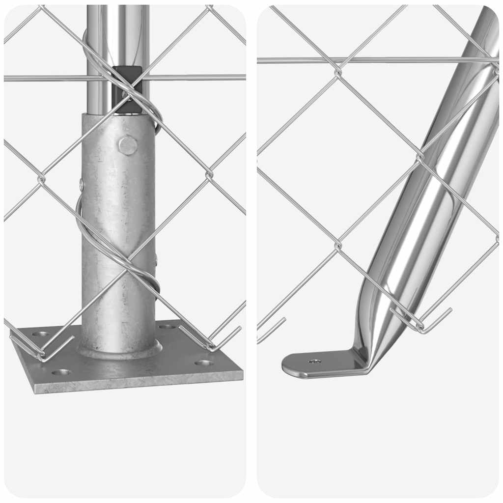 Zavareno žičano ogradno mreža s betonskom podlogom 25 x 1,2 m