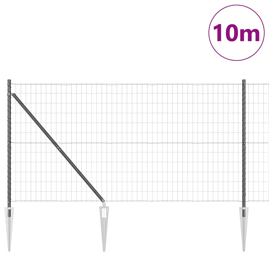 Zavareno žičano ograđivanje s bodljama 10 x 1,4 m (Š x V)