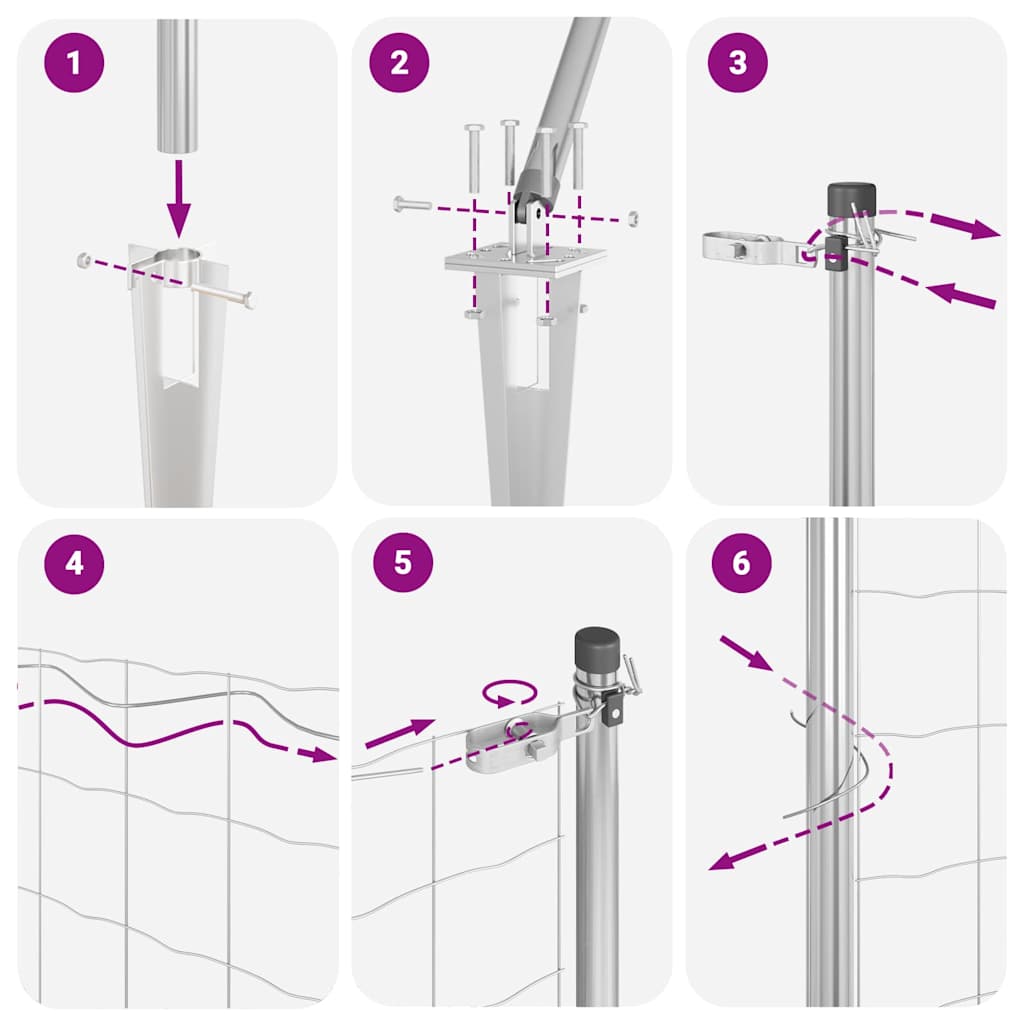 Zavareno žičano ograđivanje s bodljama 10 x 1 m (Š x V)