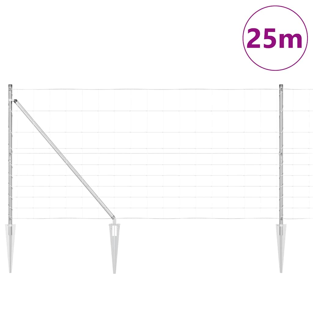 Zavareno žičano ograđivanje s bodljama 25 x 1,2 m (Š x V)