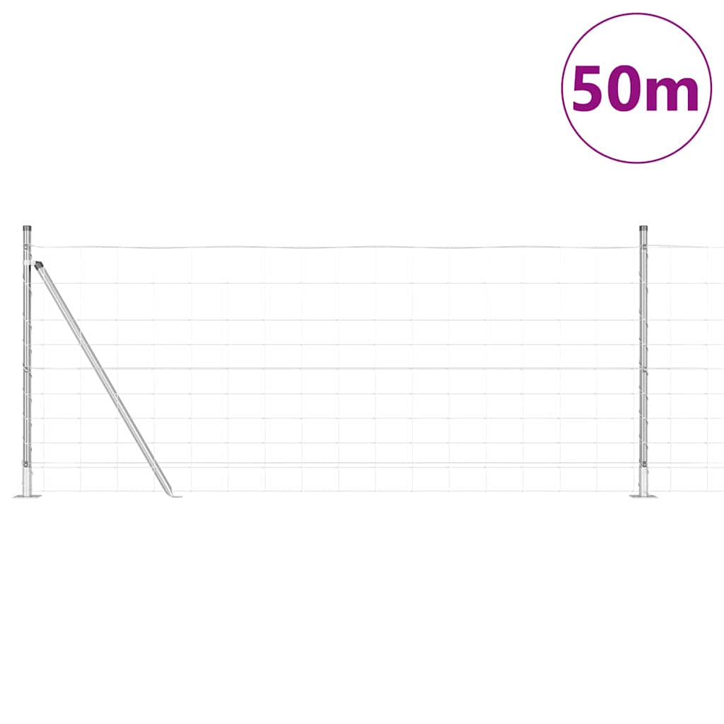 Varena žičana ograda s betonskom bazom 50 x 1 m (Š x V)