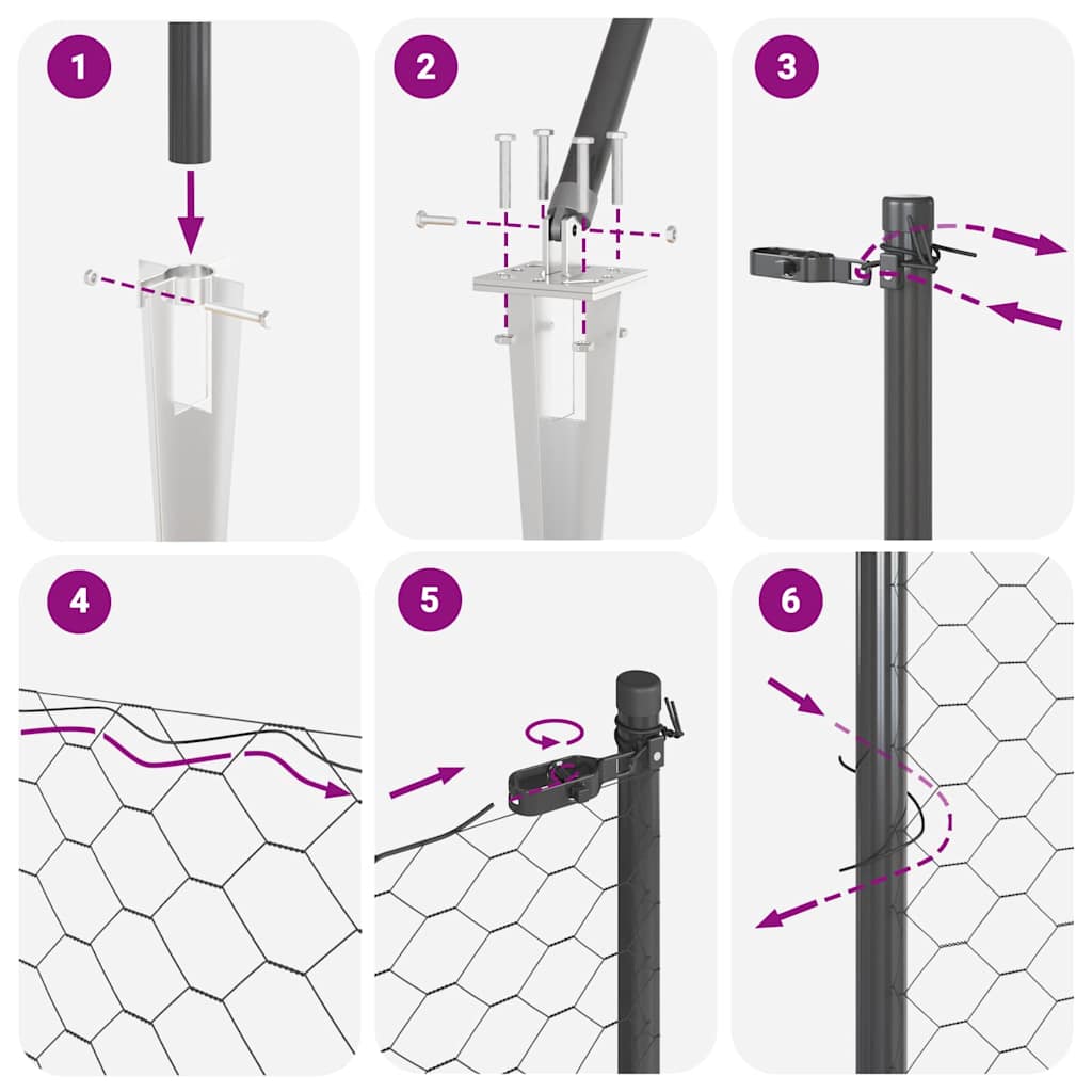 Zavareno žičano ograđivanje s bodljama 50 x 0,5 m (Š x V)