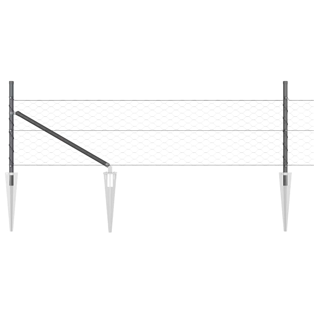 Zavareno žičano ograđivanje s bodljama 50 x 0,5 m (Š x V)