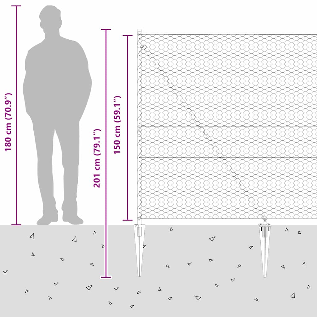 Zavareno žičano ograđivanje s bodljama 50 x 1,5 m (Š x V)