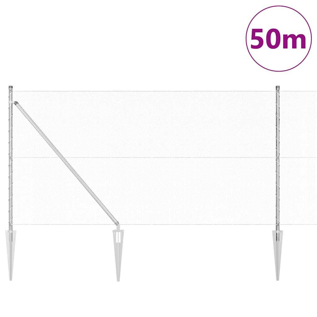 Zavareno žičano ograđivanje s bodljama 50 x 1 m (Š x V)
