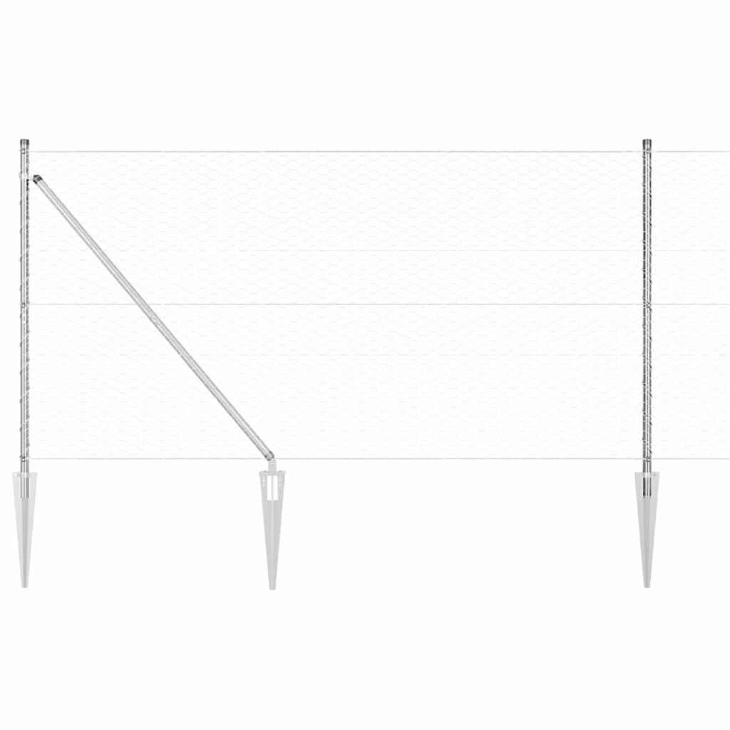 Zavareno žičano ograđivanje s bodljama 50 x 1,4 m (Š x V)