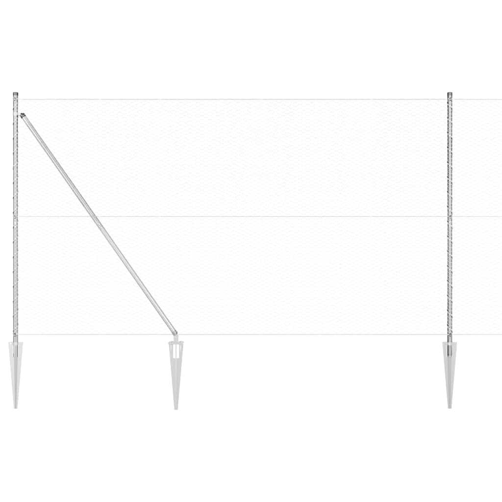 Zavareno žičano ograđivanje s bodljama 50 x 1,6 m (Š x V)