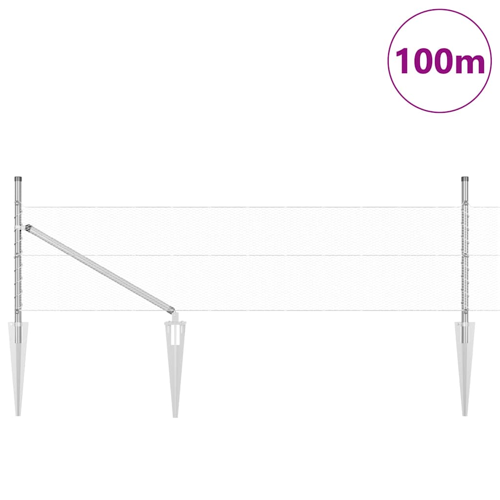 Zavareno žičano ograđivanje s bodljama 100 x 0,4 m (Š x V)