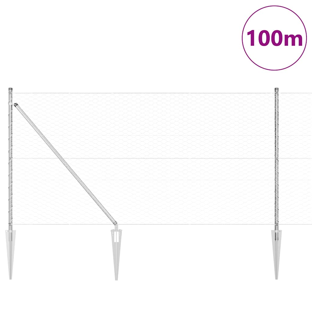 Zavareno žičano ograđivanje s bodljama 100 x 1 m (Š x V)