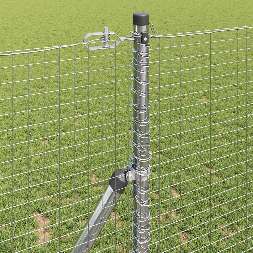 Temeljna zavarena žičana ograda 25 x 1,2 m Srebrna Mreža
