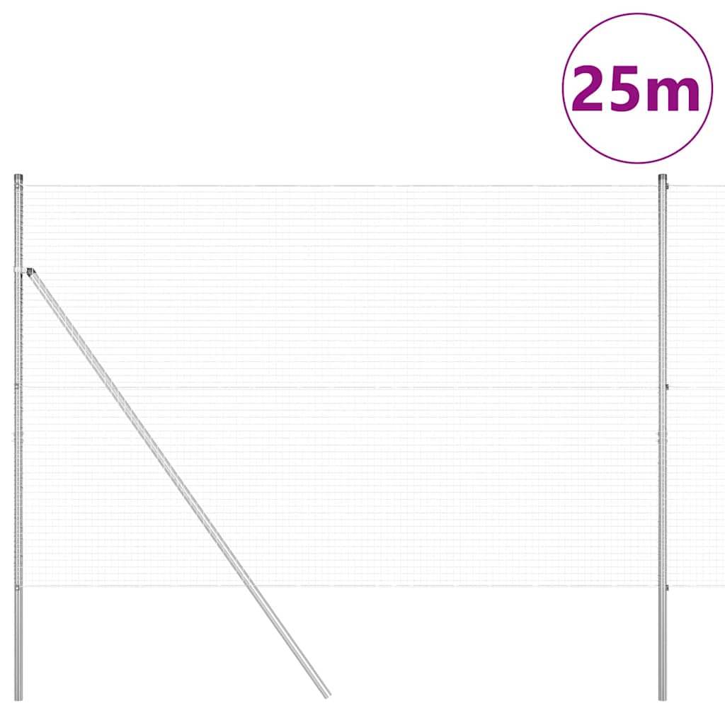 Temeljna zavarena žičana ograda 25 x 1,5 m (Š x V)
