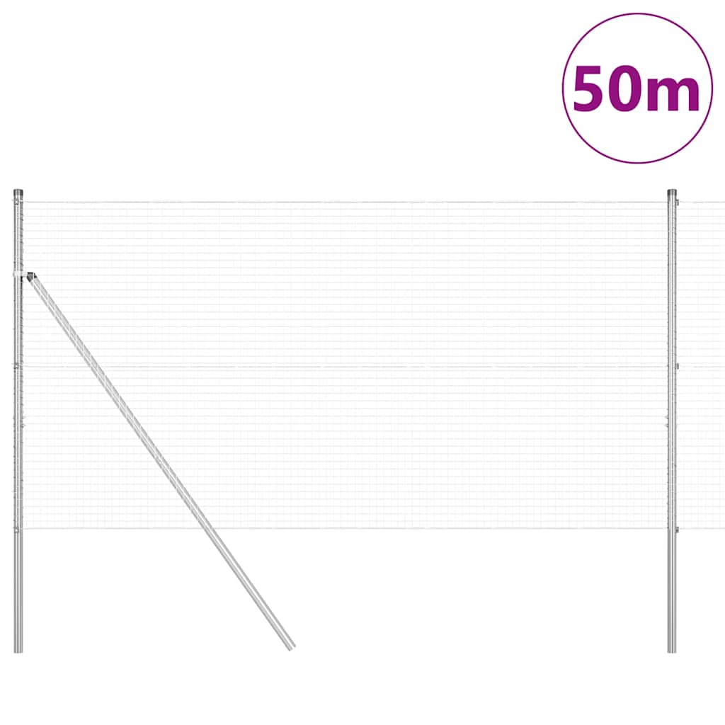 Temeljna zavarena žičana ograda 50 x 1 m Vruće pocinčani čelik