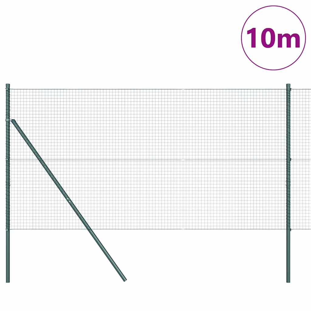 Temeljna zavarena žičana ograda 10 x 1,2 m Zelena Mreža