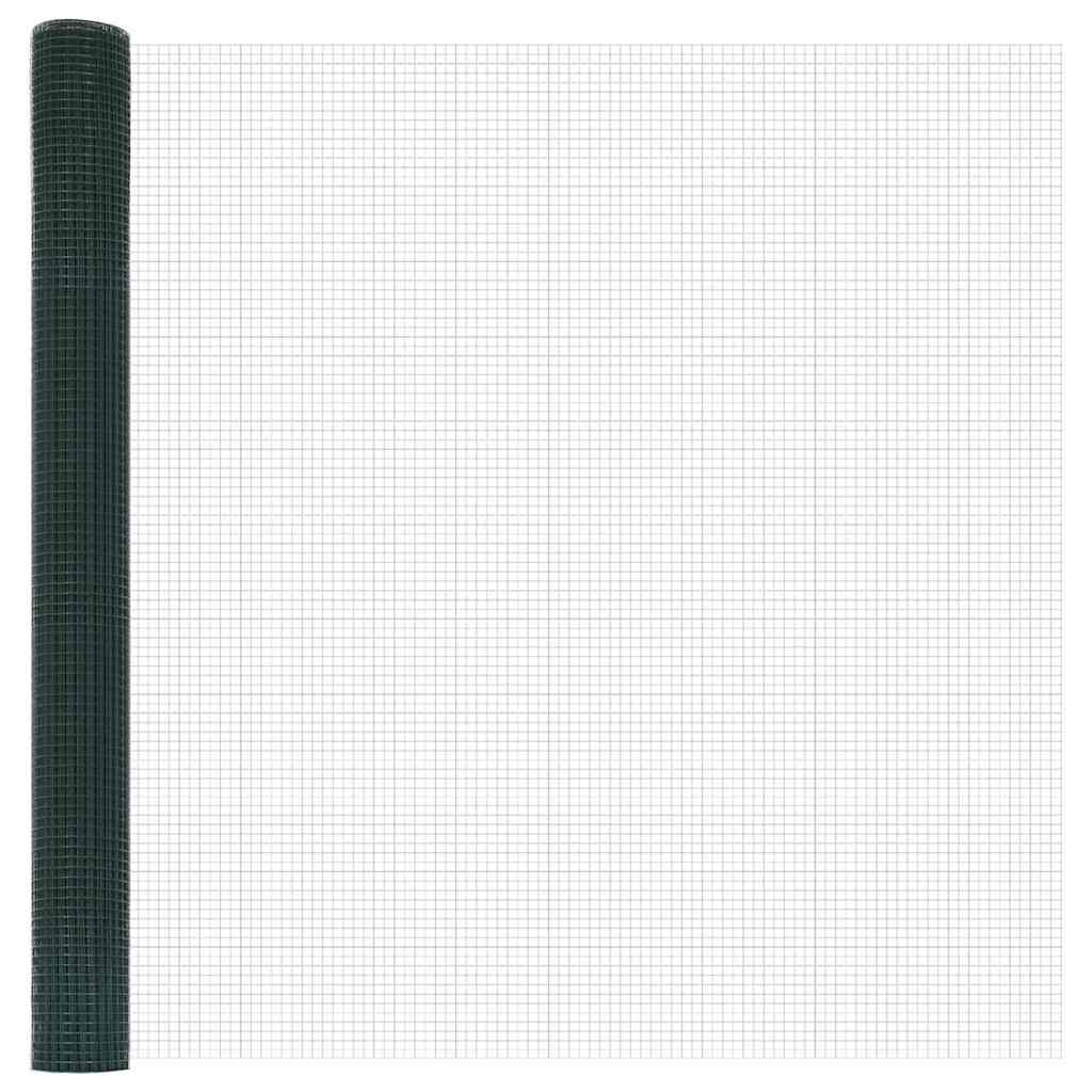 Temeljna zavarena žičana ograda 10 x 1,6 m Zelena Mreža