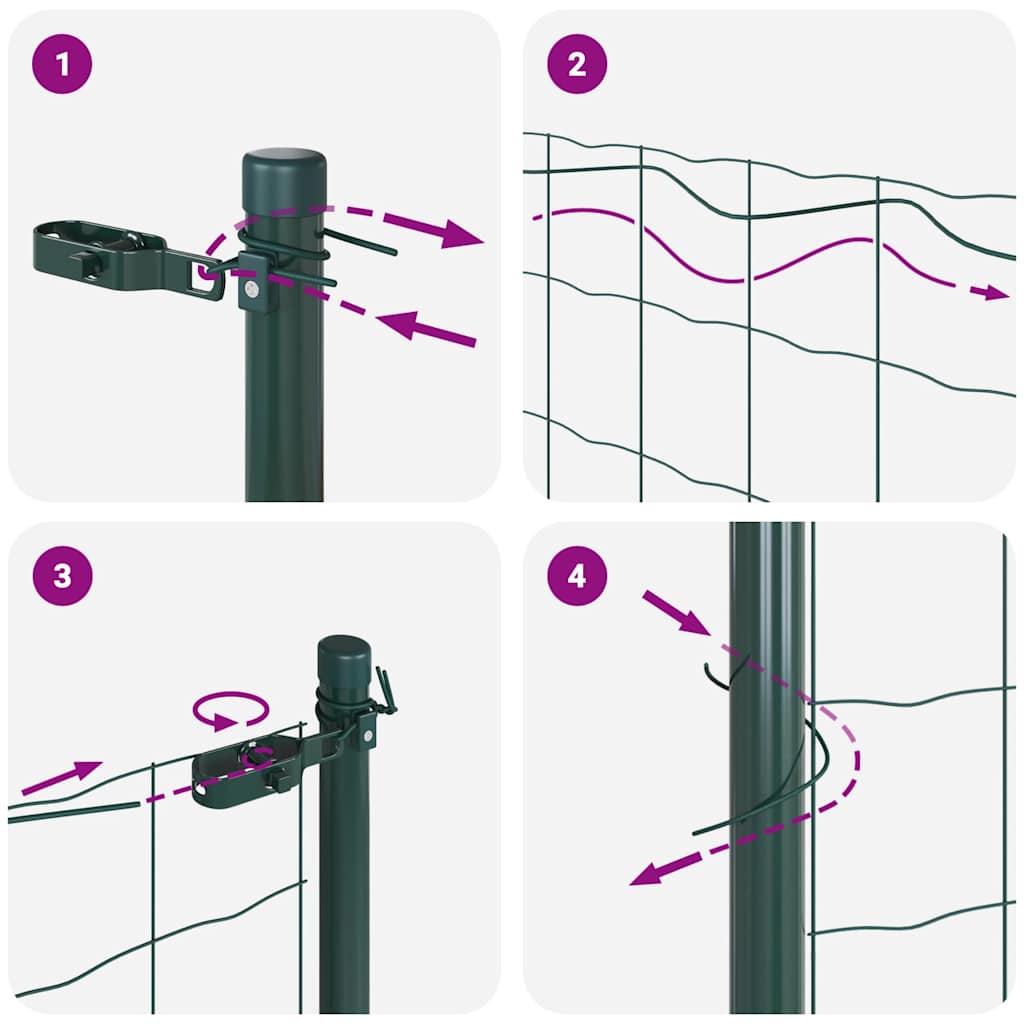 Stup za ogradu Čelik Zelena