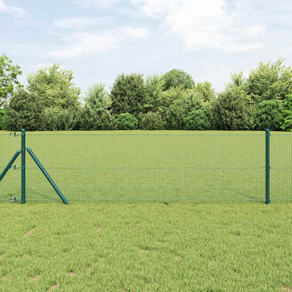 Temeljna zavarena žičana ograda 25 x 0,8 m Zelena Mreža