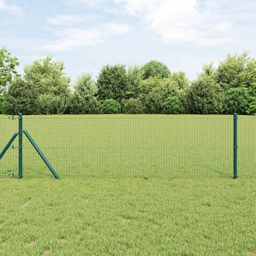 Temeljna zavarena žičana ograda 25 x 0,8 m Zelena Mreža