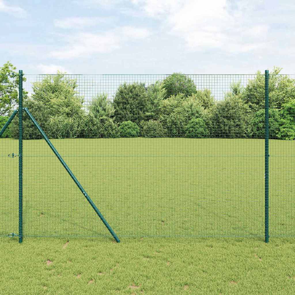 Temeljna zavarena žičana ograda 25 x 1,5 m Zelena Mreža