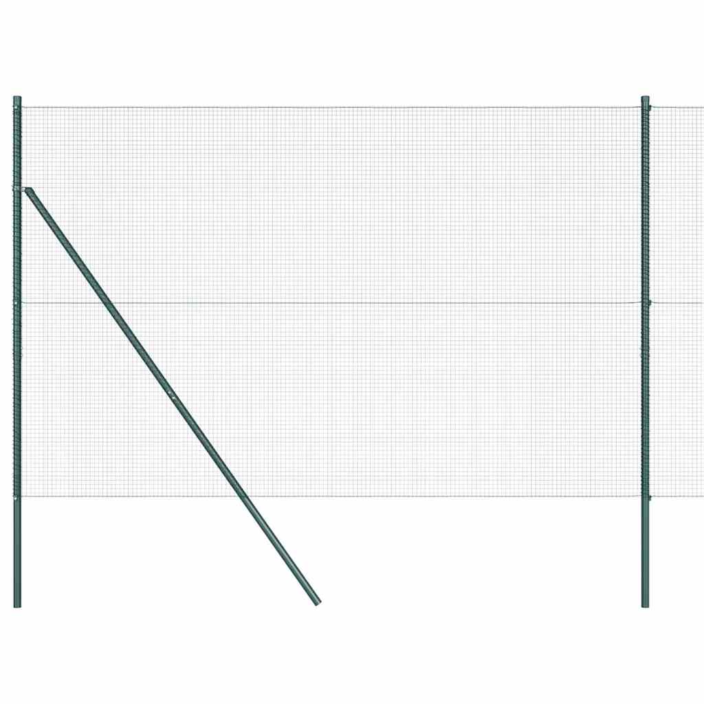 Temeljna zavarena žičana ograda 25 x 1,6 m Zelena Mreža