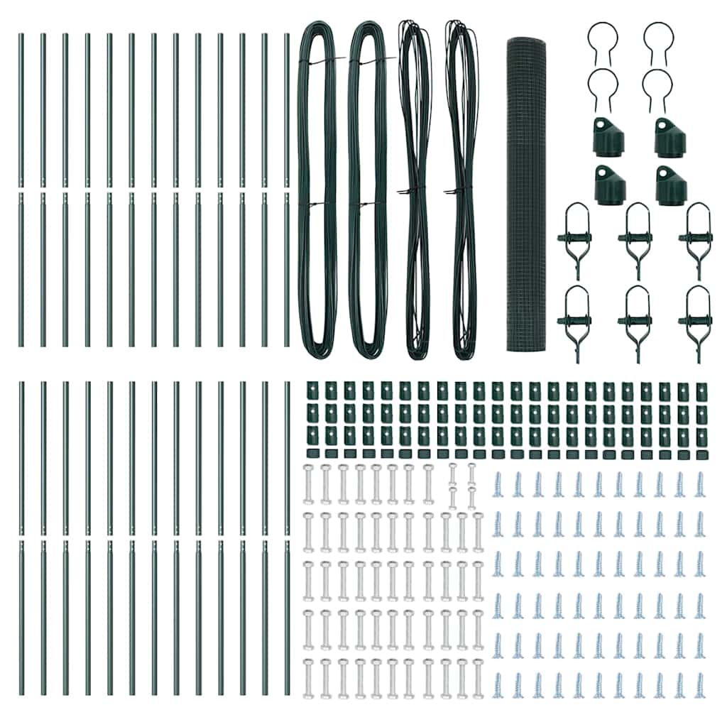 Temeljna zavarena žičana ograda 50 x 1 m Čelik premazan PVC-om