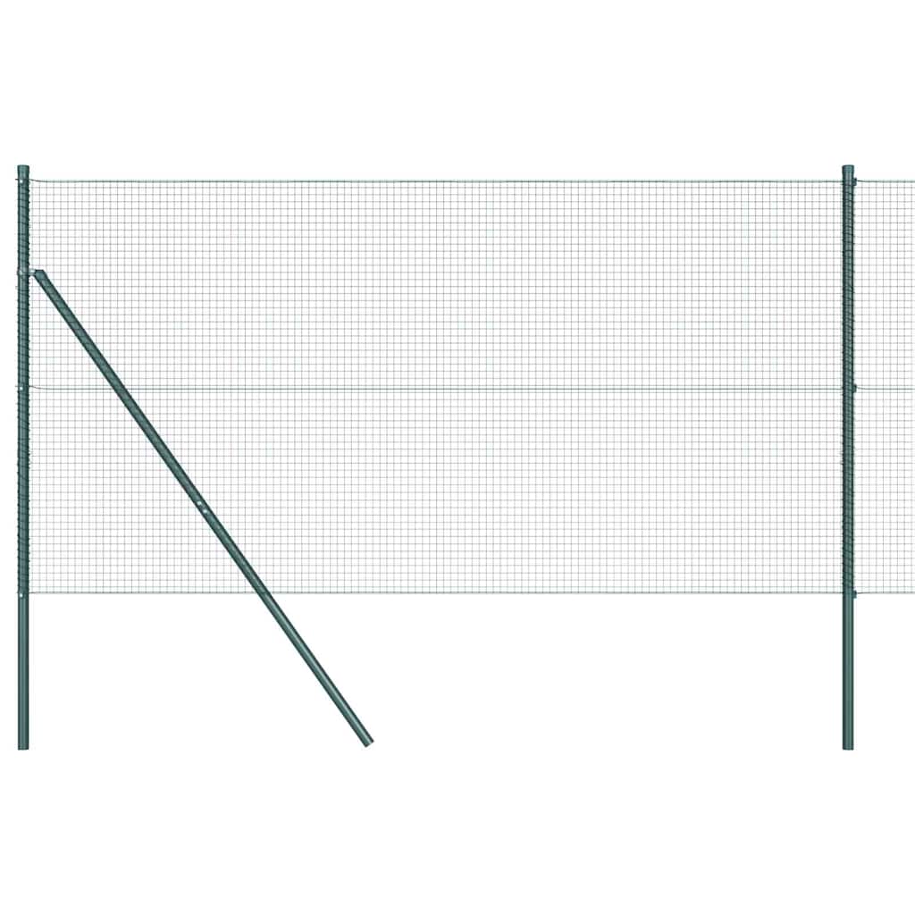 Temeljna zavarena žičana ograda 50 x 1,4 m Zelena Mreža