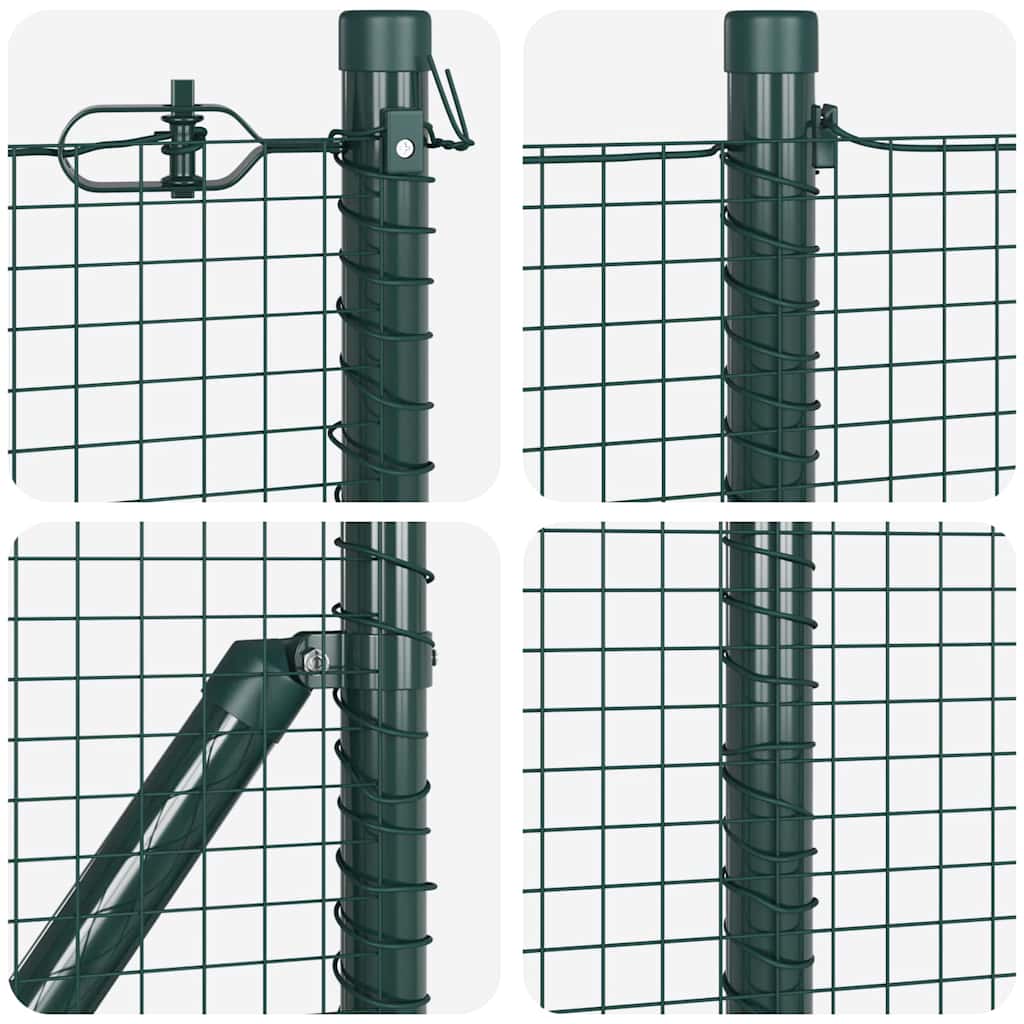 Temeljna zavarena žičana ograda 100 x 0,4 m Zelena Mreža