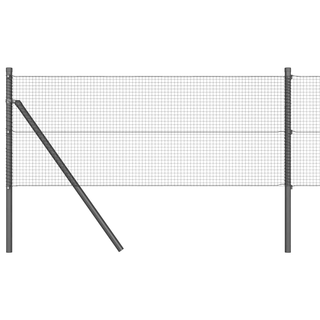 Temeljna zavarena žičana ograda 10 x 0,4 m Siva Mreža