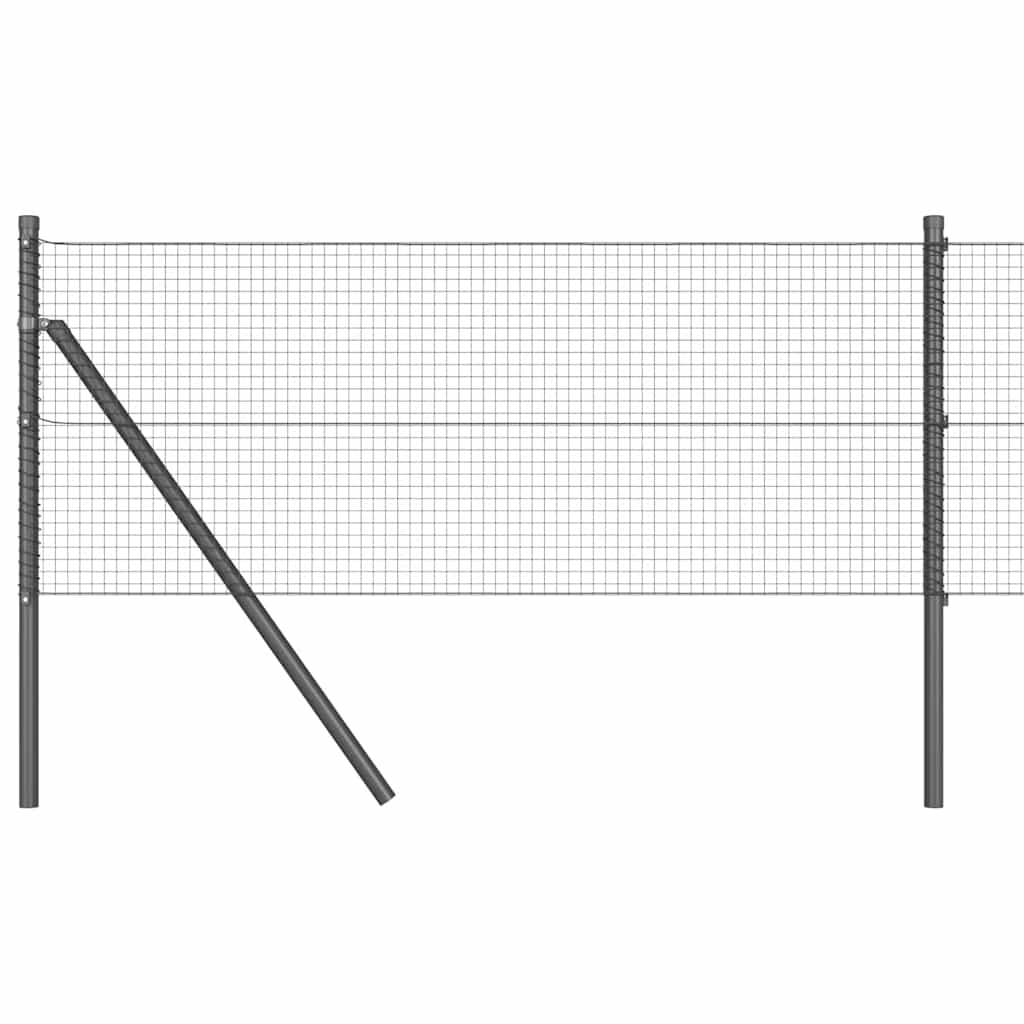 Temeljna zavarena žičana ograda 10 x 0,4 m Siva Mreža