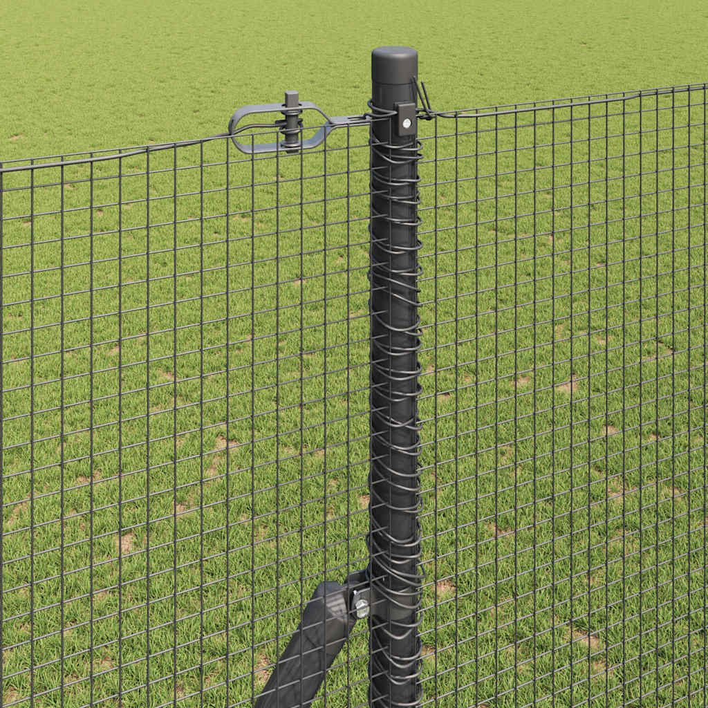 Temeljna zavarena žičana ograda 10 x 1,5 m Siva Mreža