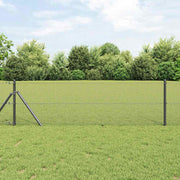 Temeljna zavarena žičana ograda 25 x 0,8 m Siva Mreža
