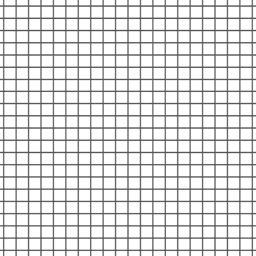 Temeljna zavarena žičana ograda 25 x 1,2 m Siva Mreža