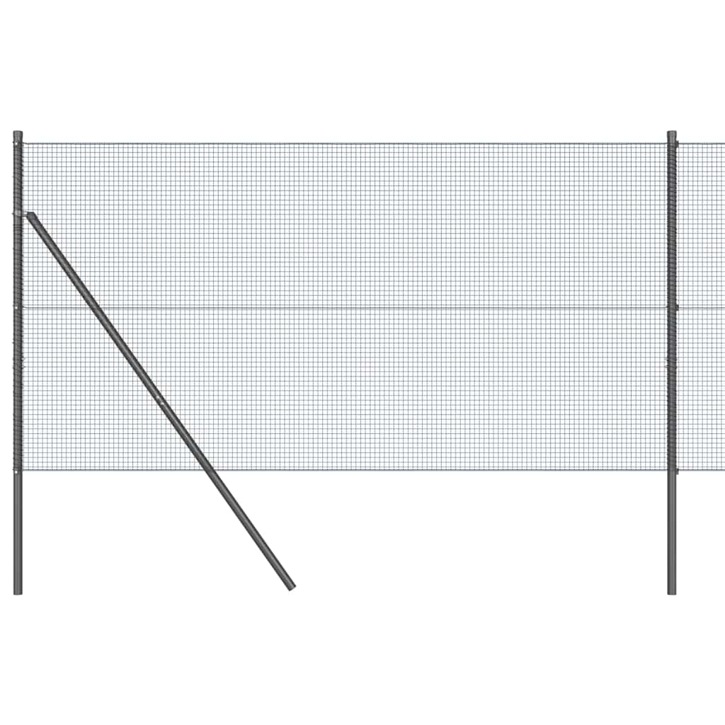 Temeljna zavarena žičana ograda 25 x 1,2 m Siva Mreža