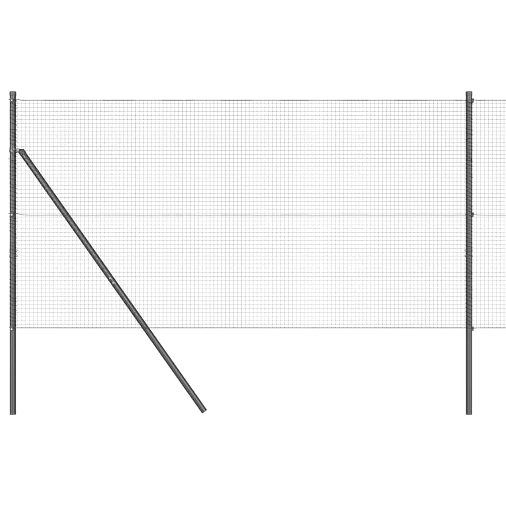 Temeljna zavarena žičana ograda 25 x 1,2 m Siva Mreža
