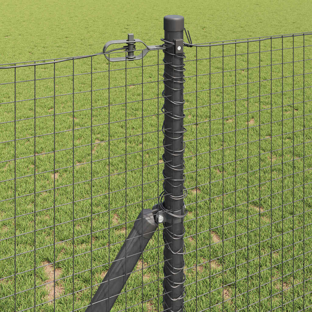 Temeljna zavarena žičana ograda 25 x 1,2 m Siva Mreža