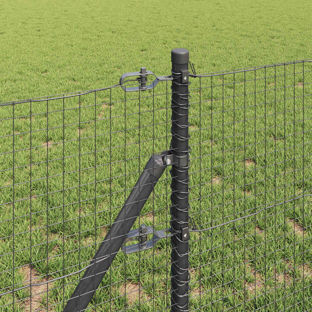 Temeljna zavarena žičana ograda 50 x 0,5 m Siva Mreža
