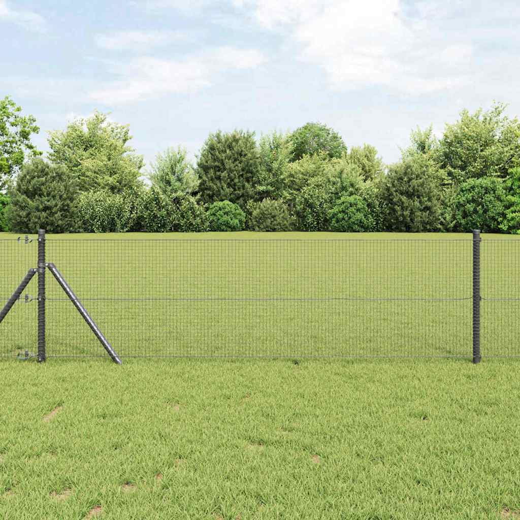 Temeljna zavarena žičana ograda 100 x 0,5 m Siva Mreža