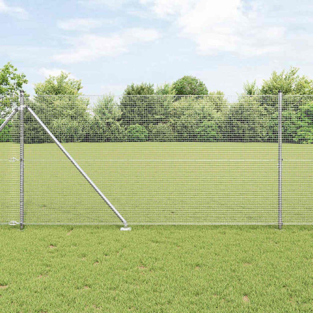 Zavareno žičano ograđivanje s bodljama 10 x 1,4 m Srebrna Mreža