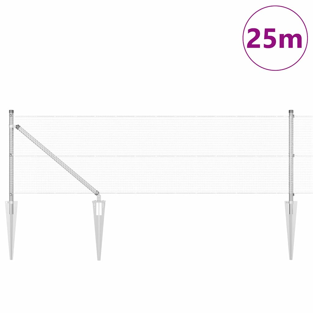 Zavareno žičano ograđivanje s bodljama 25 x 0,5 m (Š x V)