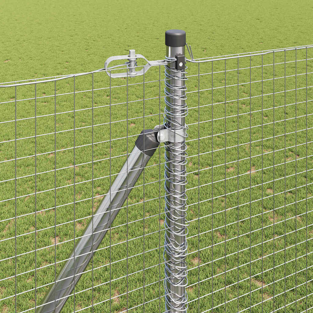 Zavareno žičano ograđivanje s bodljama 25 x 1,6 m Srebrna Mreža