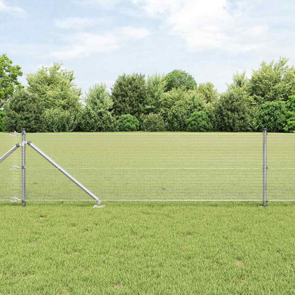 Zavareno žičano ograđivanje s bodljama 50 x 0,6 m Srebrna Mreža