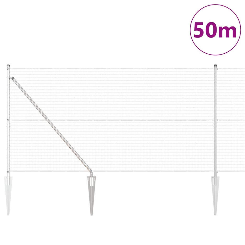 Zavareno žičano ograđivanje s bodljama 50 x 1,4 m (Š x V)