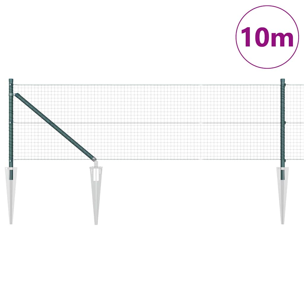 Zavareno žičano ograđivanje s bodljama 10 x 0,5 m Zelena Mreža