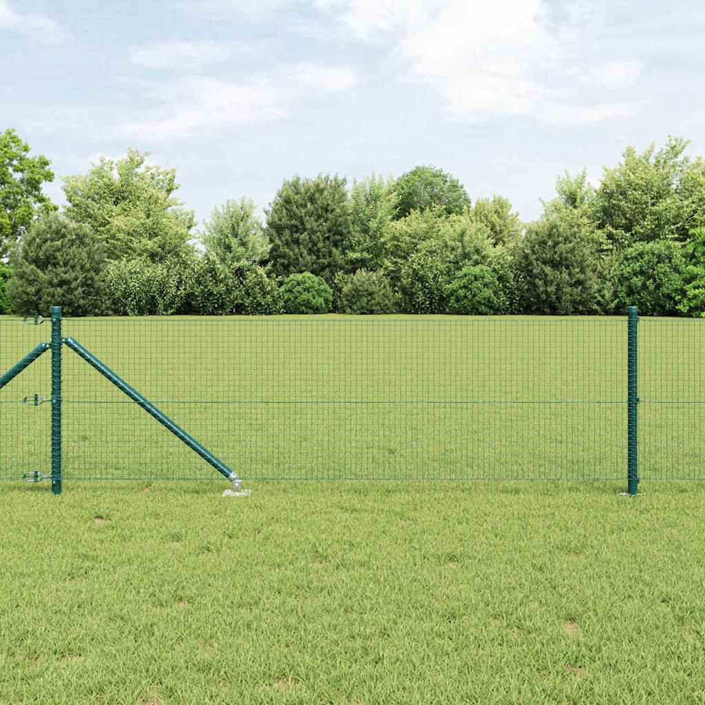 Zavareno žičano ograđivanje s bodljama Čelik i PVC Zelena Mreža